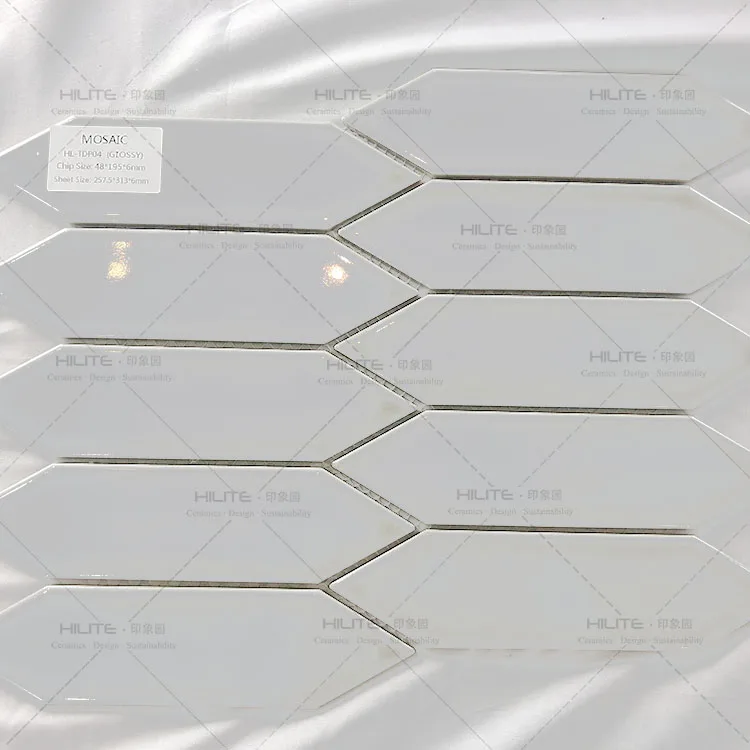 Good Quality 268*294mm Back Splash Kitchen Irregular Glass Bar Mosaic Tiles