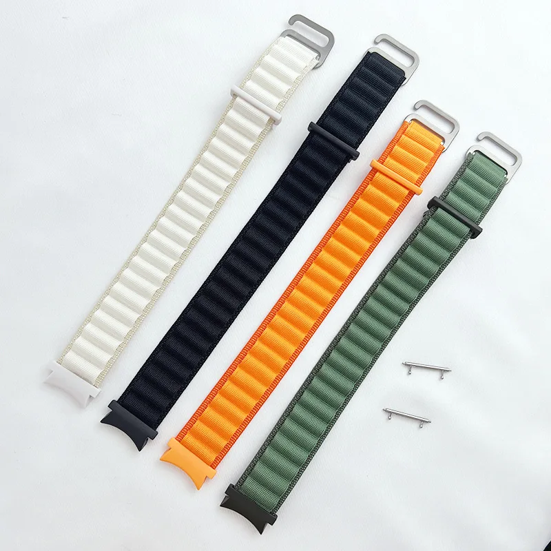 Nylon Alpine Loop Strap for Samsung Watch 5/4 44mm 40mm Watch5 Pro 45mm G-hook slides Band for Galaxy Watch 4 Classic 42 46mm