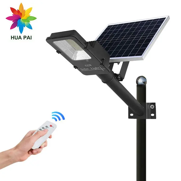 
HUAPAI High brightness Ip65 60w 100w 150w 200w 300w Outdoor Solar Led Street Light Led Streetlight 