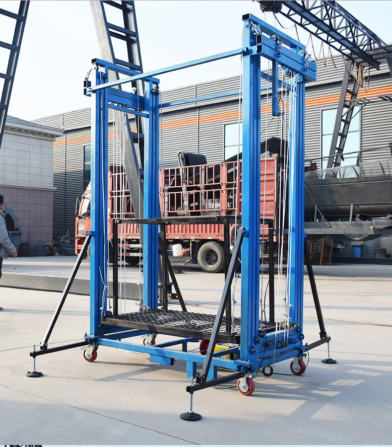 4m 6m 8m Full Automatic Aerial Work Electric Scaffold Lift Stationary Aerial Lift Scaffolding Hydraulic Scissor Lift