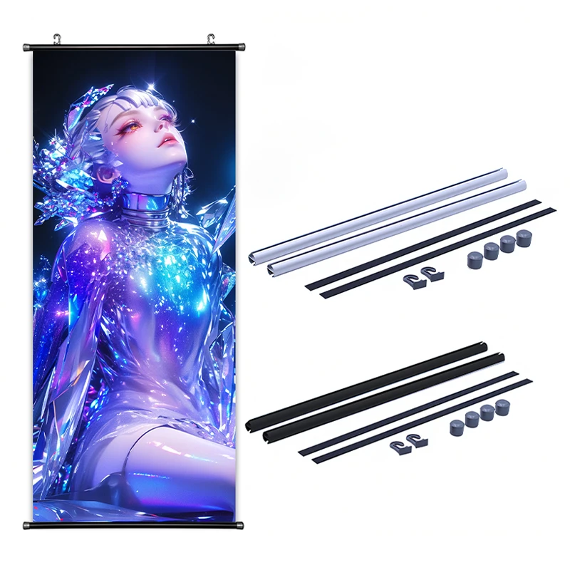 Polyester Hanging scroll  Poster Custom Color Anime Movies Advertising Promotion Poster Banner Wall Scroll