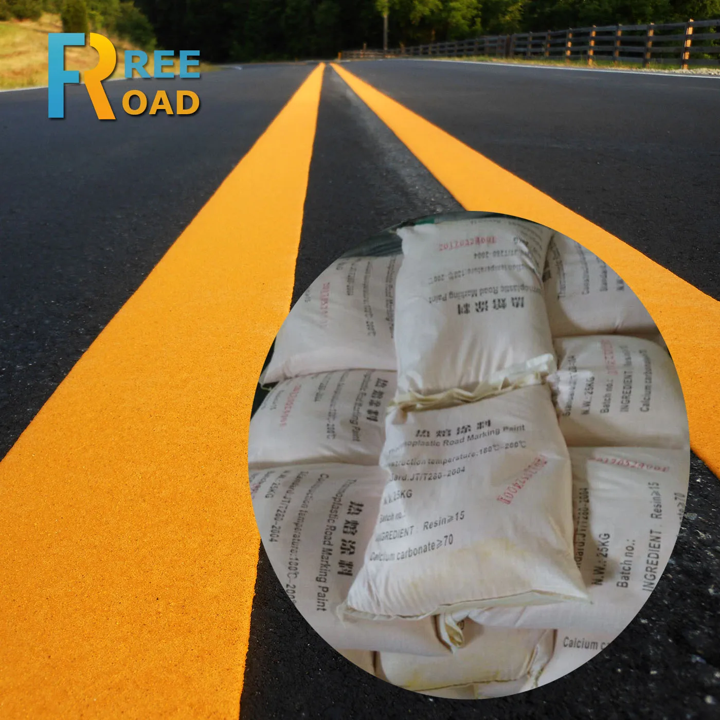 Светоотражающий дорожный маркировочный безопасный термопластичный порошковый рисунок