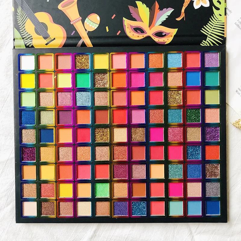 Free Samples customize 99-Coloreyeshadow palette private label customizable palettes Oem & Odm Service