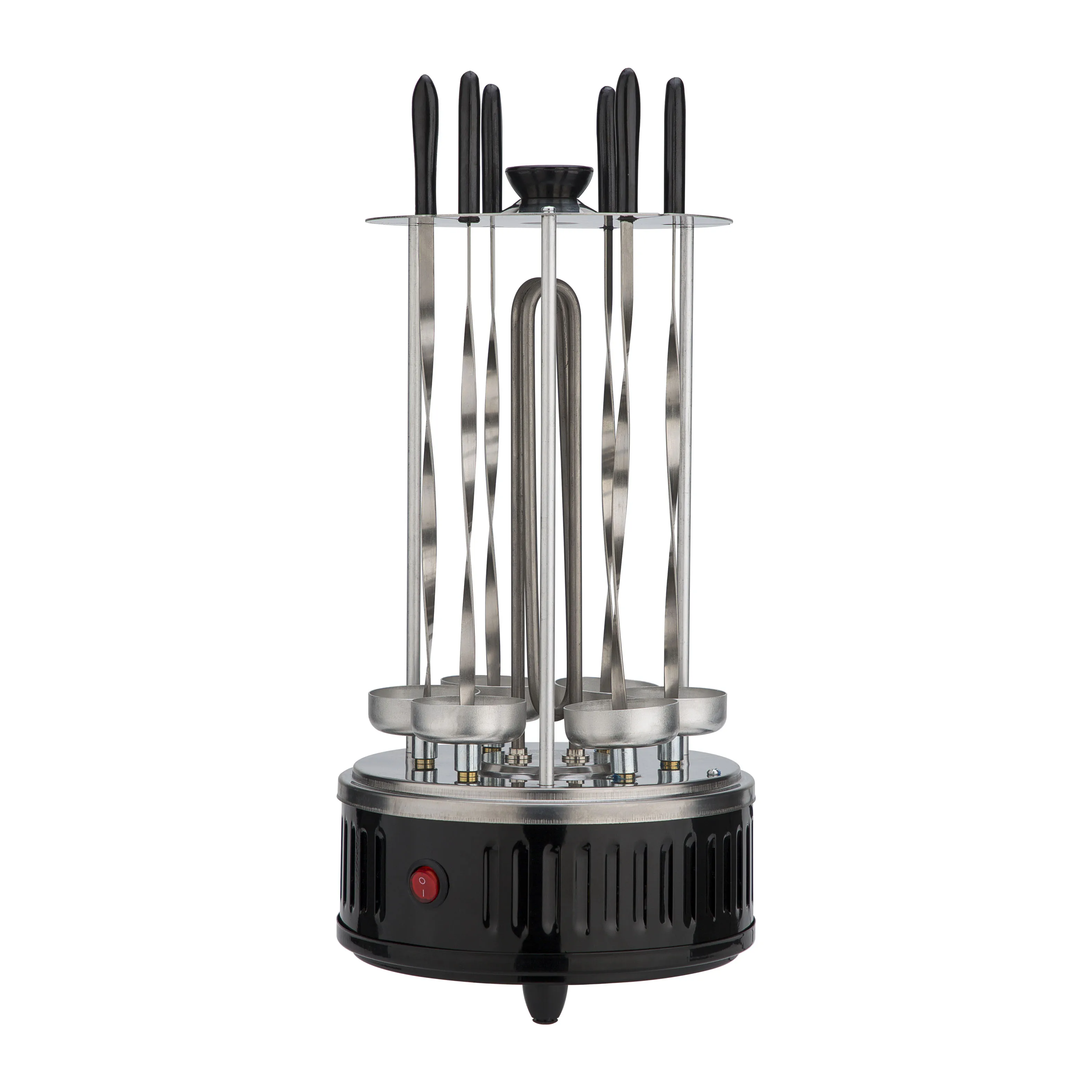 Горячая Распродажа на Amazon. Электрическая Бездымная вертикальная машина из нержавеющей стали для приготовления барбекю, мяса, шашлыков кебаба, гриля, 6 шт.