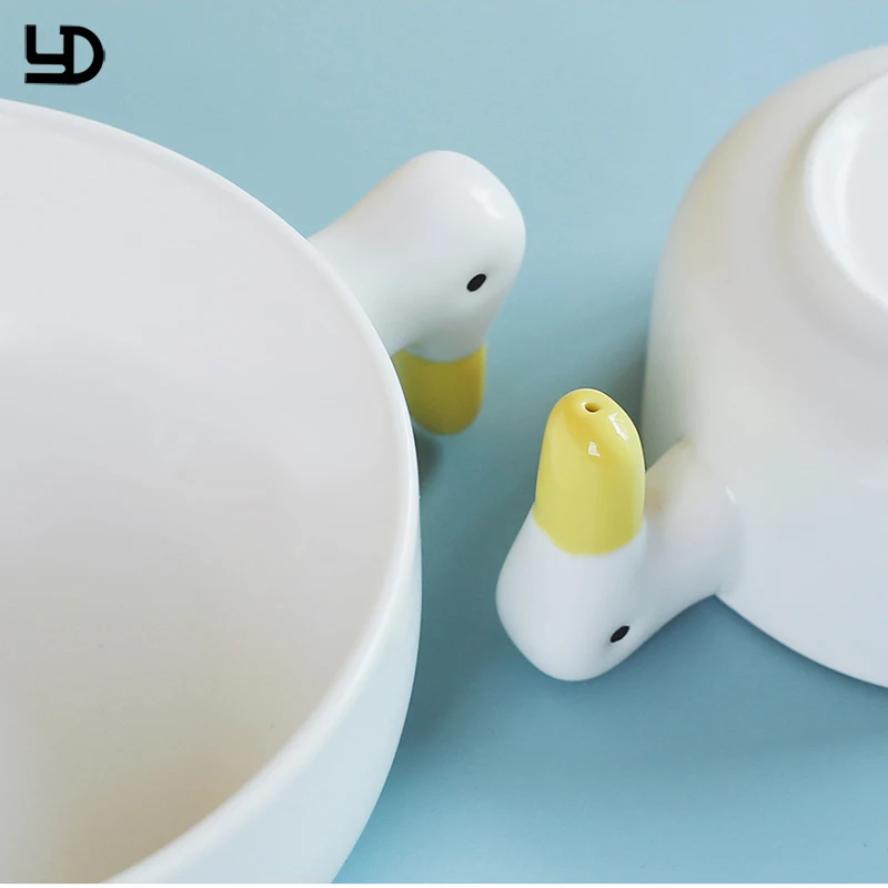 Customized Ceramic Animal Coffee Mug Creative Thick Porcelain Milk Tea Mugs And Cups