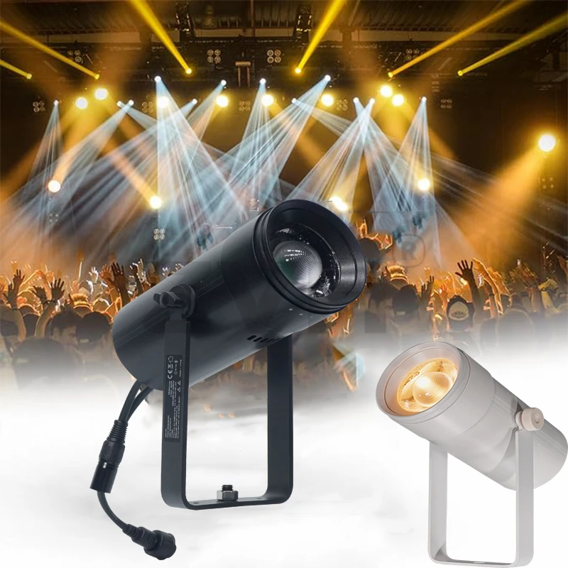 Вращающийся зум 40 Вт LED CW/WW Lekos Spot Profile свет профессиональный алюминиевый корпус DMX Spotlight для сценического свадебного концерта