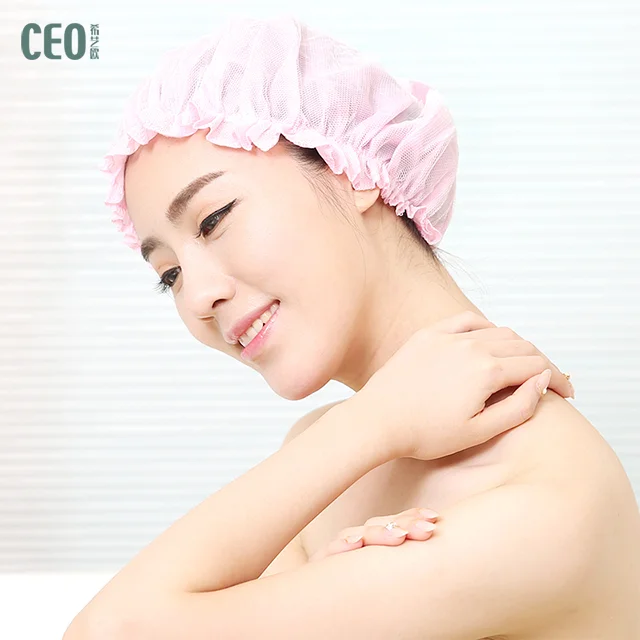 Two-piece waterproof eco friendly bath hair cap