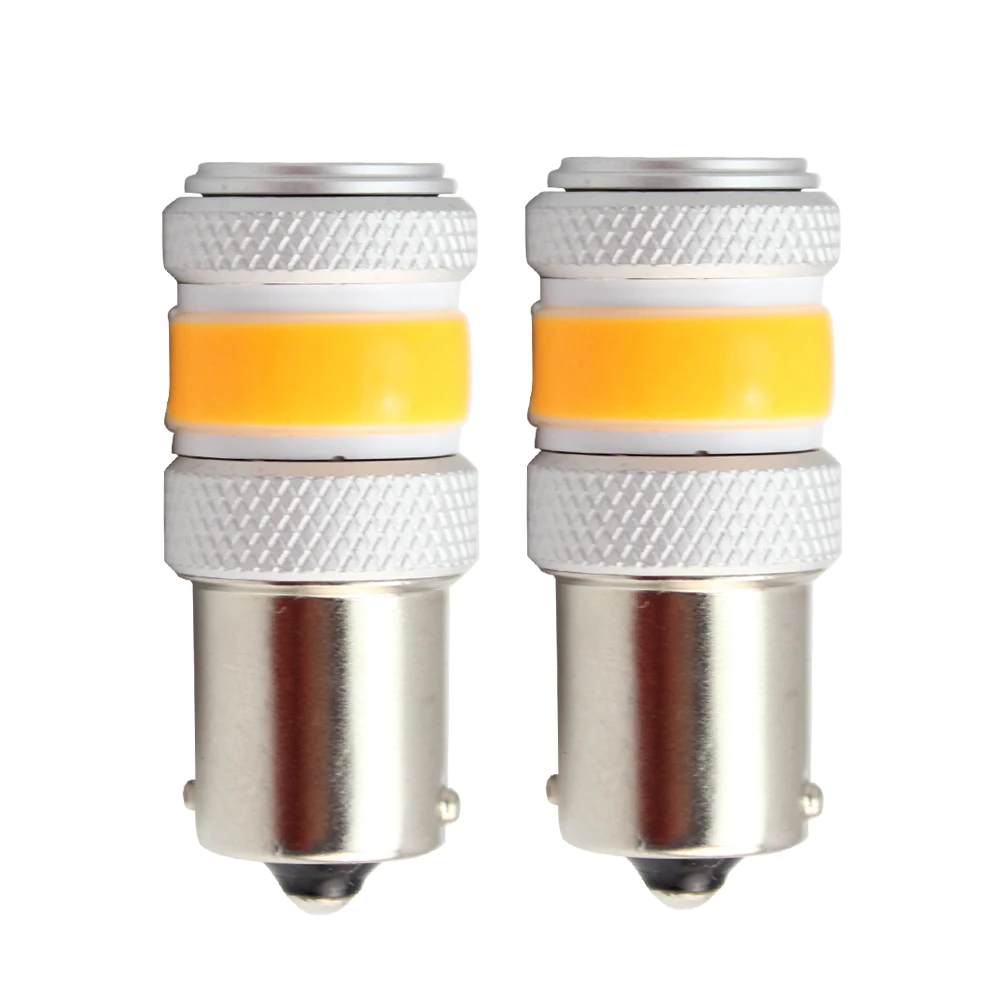 Белый/янтарный Canbus 1156/BAU15S 3156 7440 7443 светодиодный 144smd 3014 сигнал поворота стоп-сигналы лампы