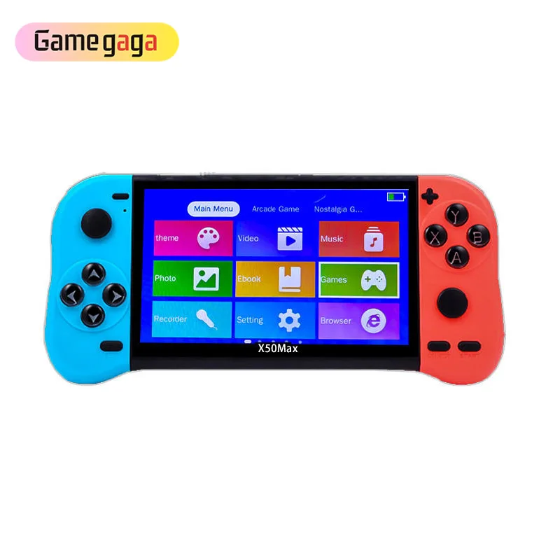 X50 Max портативная игровая консоль для классических игр 5 1 дюймов