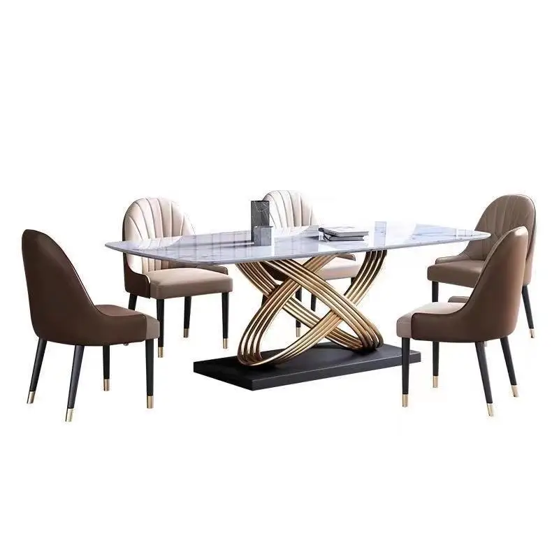 Fashion Premium Quality Dining Room Furniture Table Set 6 Chair