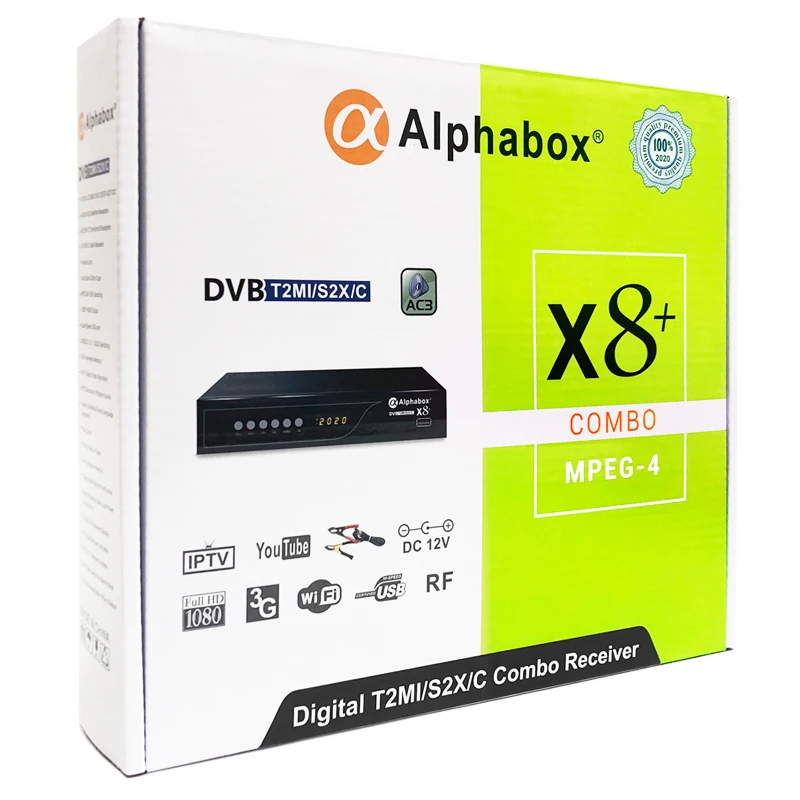 Alphabo X8+ New DVB-T2 HD STB with smartcard new arrival dvb s2 h.265/hevc  set top box satellite receiver stb dvb t2 matrix