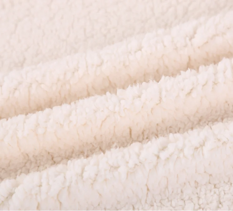 BSCI Factory Sale Super Soft 100% Polyester Knitted Sherpa Fleece Fabric for Garment and Home Textile
