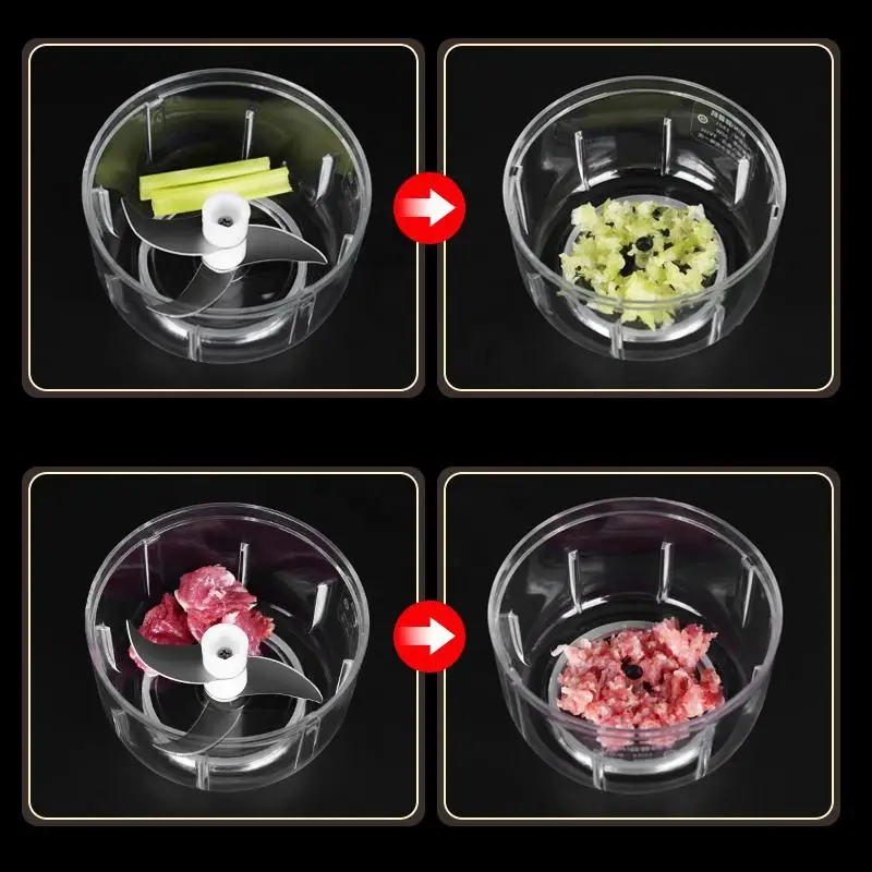 Economical Mini Electric Garlic Crusher Usb Charging Food Slicer Blender Mincer Meat Masher Kitchen Tool