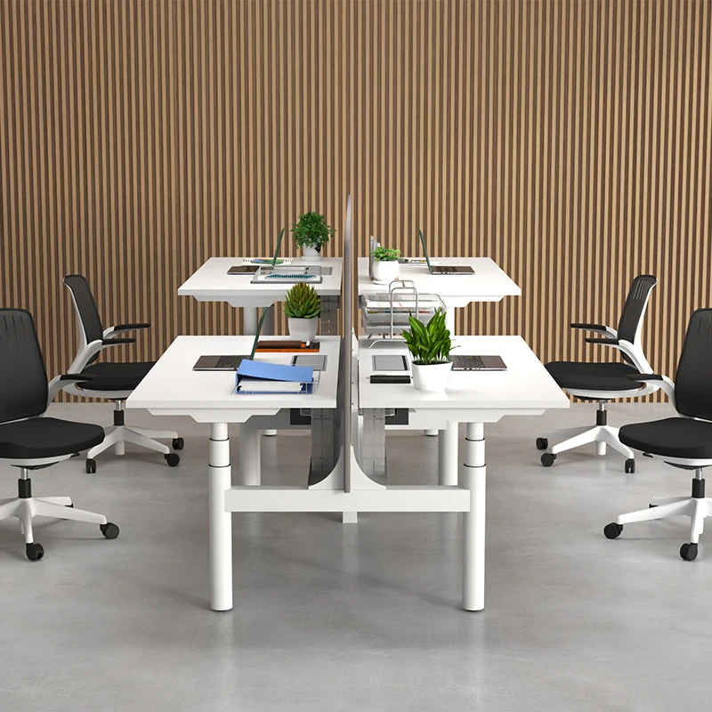 iULTRA building OEM light gray panel desk durable furniture office