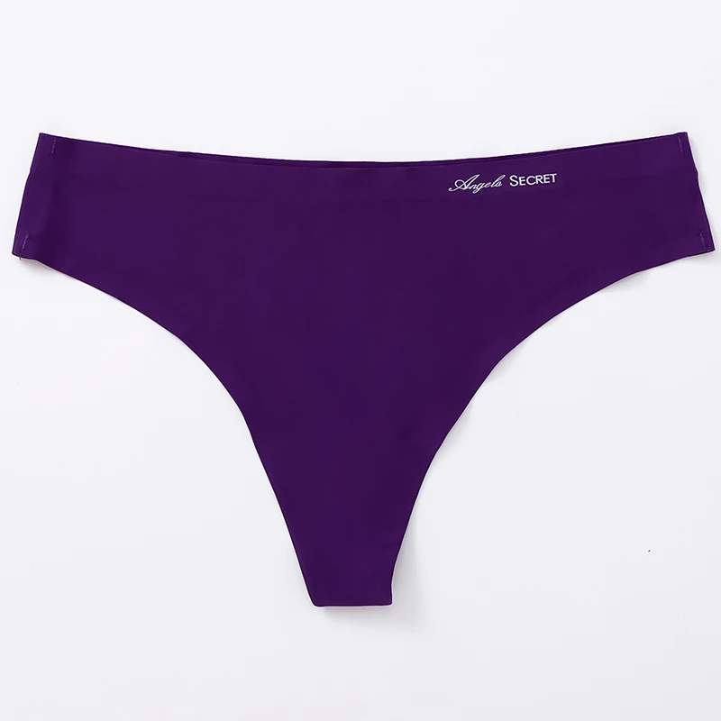 Женские трусы-плавки Трусы-стринги трусы сплошной цвет бесшовные DLM женское нижнее белье высокого качества равнина Ice Silk женские стринги