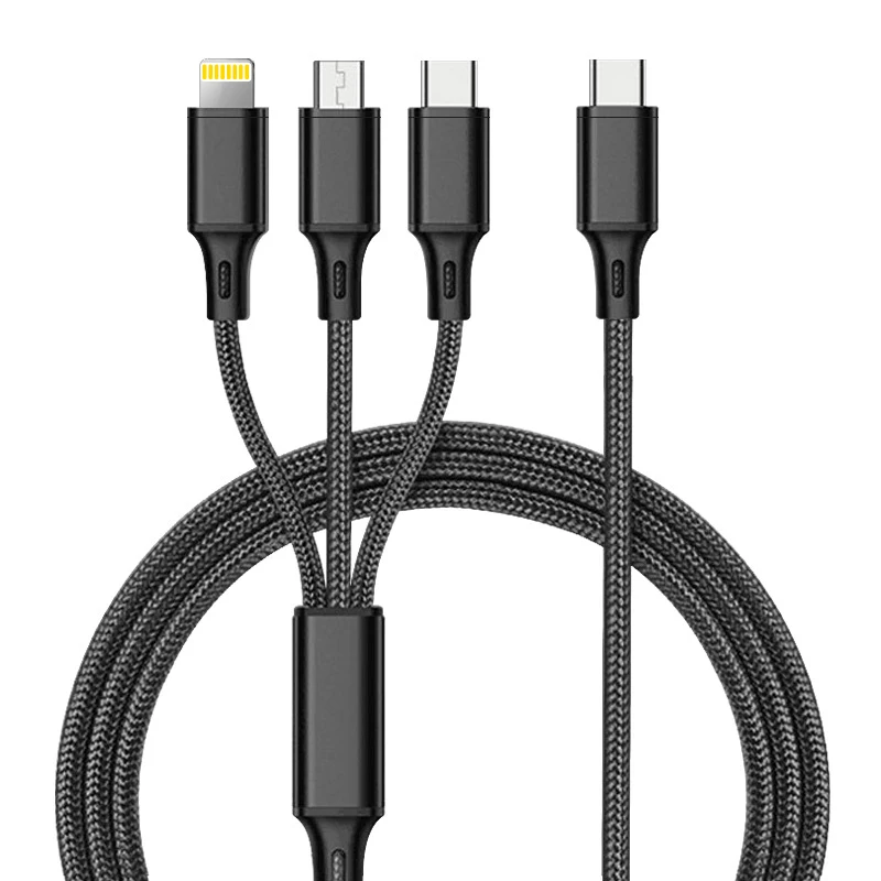PUJIMAX Factory wholesale type c cable fast charging cable usb c charger cable 8 pin micro usb phone wire for samsung oneplus