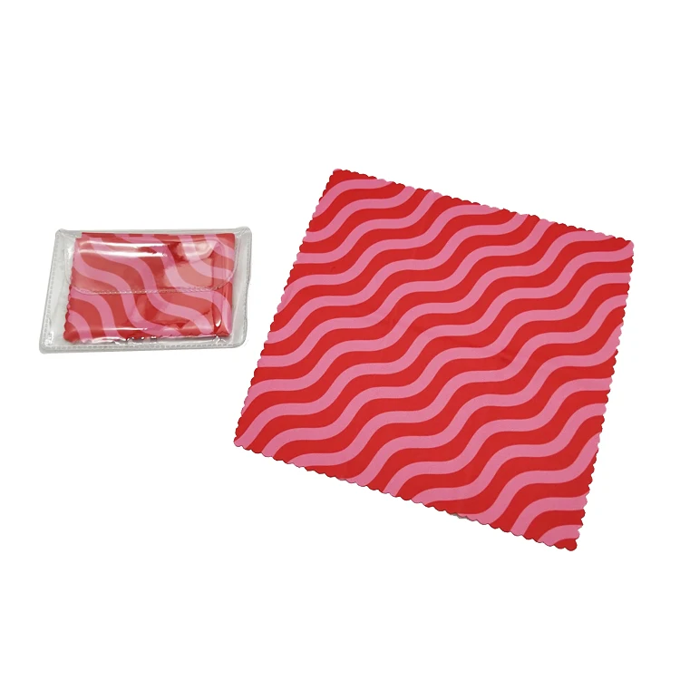Custom print RPET cleaning cloth/microfiber bamboo eyeglass/car/lens cleaning cloth in roll