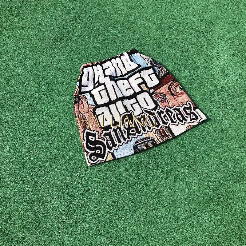 Custom Summer Spring Tapestry Skirt Girls Sexy Short Mini Skirt Hot For Women Casual Dress Patch Work T Shirt Girls Skirts