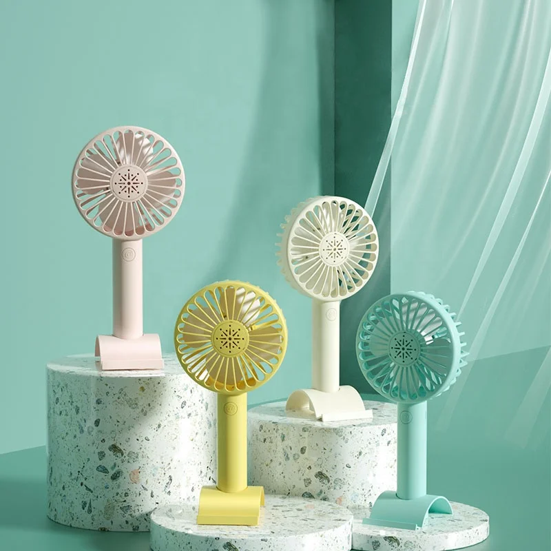 2 in 1 Handheld Outdoor Desktop Portable USB Battery Mini Rechargeable Fan