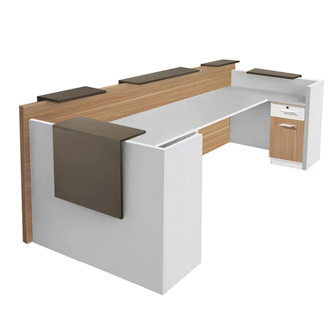 Factory Sale Customizable Modern Office Furniture Hot Selling Simple Receiving Table with Wood Material New Trend Design