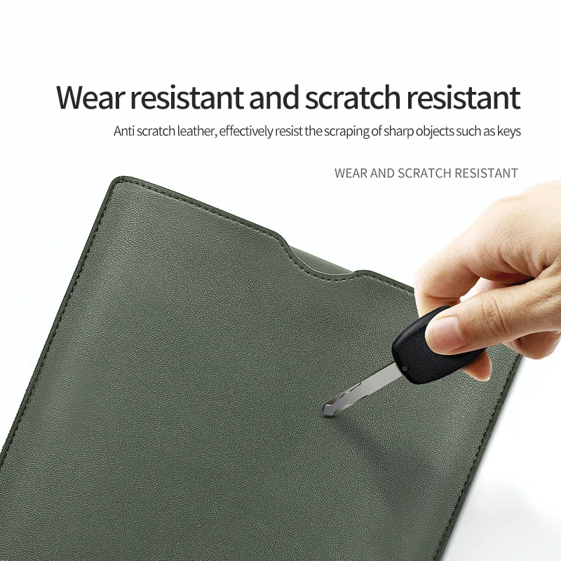 BUBM 12-15 Inch Travel Slim Tablet Pouch Case Lovely PU Leather Hard Shell Waterproof Laptop Sleeve with Stand for Macbook Air