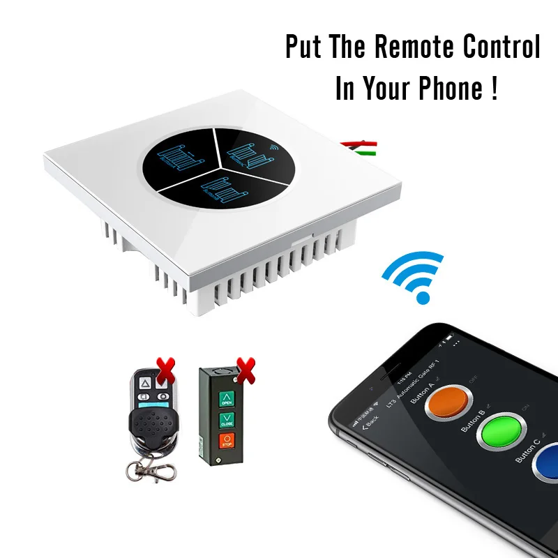  Прямая продажа с завода низкая цена голосовое управление Alexa 86 мм wi-fi переключатель для автоматического Оператора Распашных