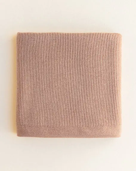 Knitted Baby Blanket 100% Cotton Baby Towels And Blankets Customized merino wool blanket