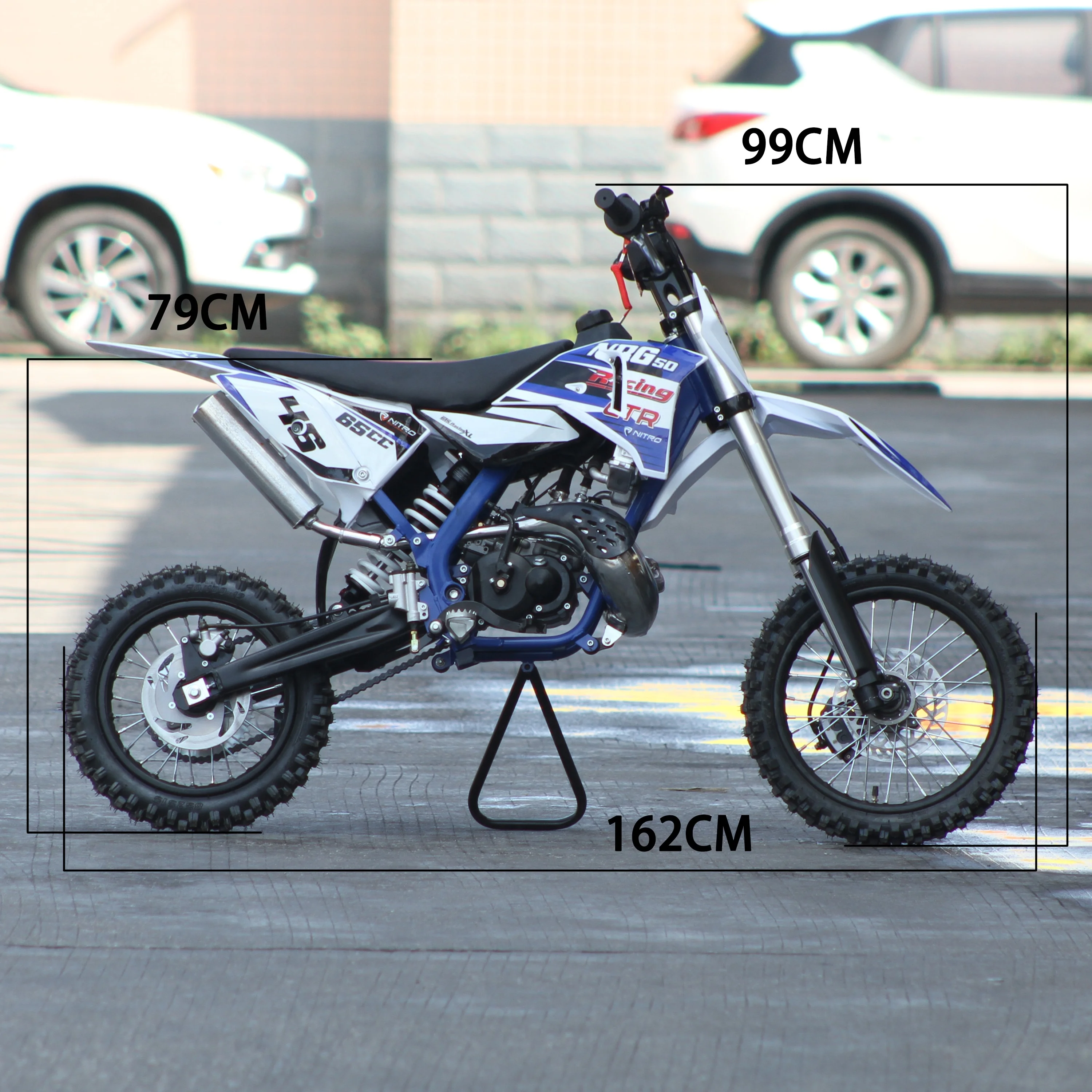 С водяным охлаждением 2-тактный 65CC детские мотоциклы мини высокая конфигурация