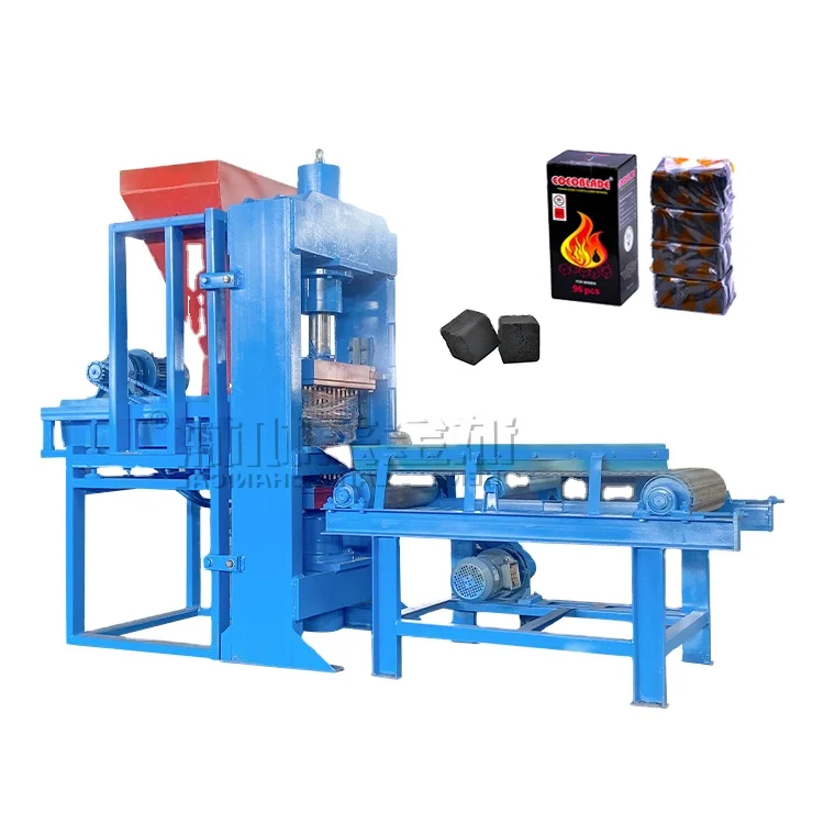 Factory Price Arab hookah charcoal machine hydraulic cube shisha charcoal briquette press machine shisha forming production line