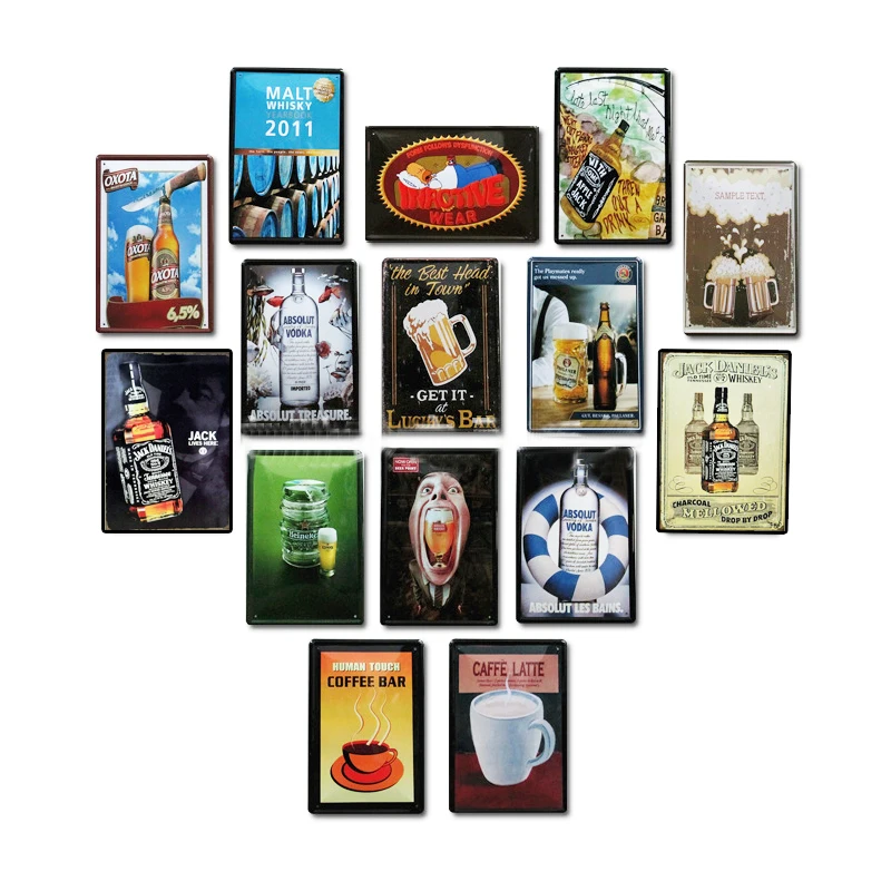 Custom Design Embossed Metal Sign Vintage Retro Poster Custom Funny Tin Signs Wholesale  Bar Garage Wall Decoration Tin Sign