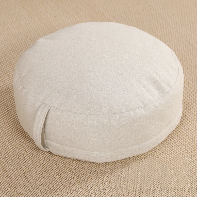 New Arrival Natural Hemp Fabric Round Floor Seat Cushion Eco-friendly Tatami Mats Detachable And Washable Meditation Cushion