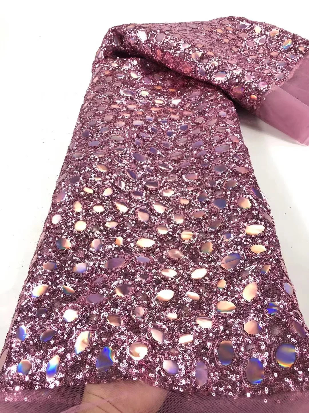 Аксессуары для одежды на заказ машинное плетение кружево полиэстер экологически чистые блестки Свадебная вечеринка Африканское