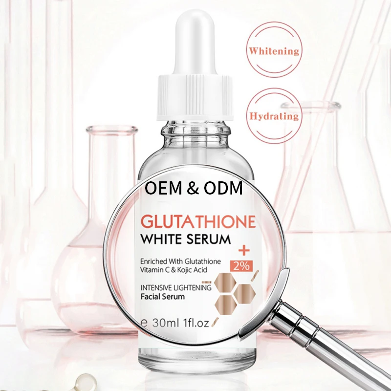 Brightening Facial Serum Kojic  Acid Glutathione Moisturize Skin Oil Control 2% Glutathione White Serum
