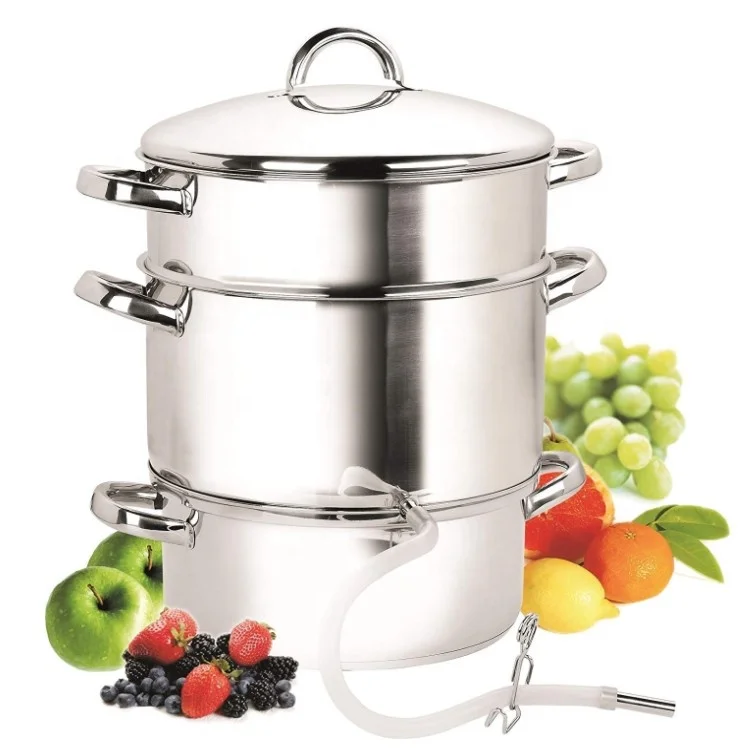11QT stainless steel induction fruit juicer steamer juicer pot