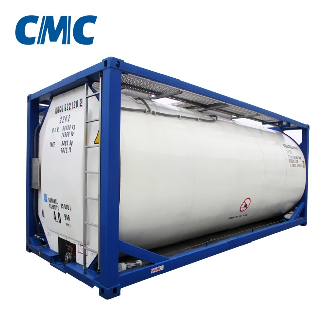 ISO standard 20ft  40ft Versatile tank container transport chemicals and food Steady flow tank shipping container