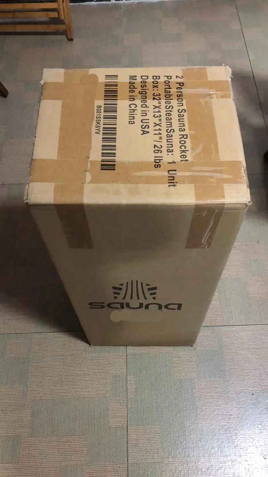 Factory Custom Portable Sauna Tent, 2 Persons Steam Sauna Tent with large window, 4L Steamer and Foldable Chair