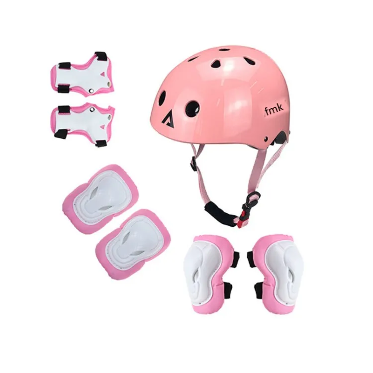RTS Child Kid Cycle Skate Protective Kits Set Skate Helmet and Skateboard Protection Gear Guards Knee Elbow Wrist Pads for Kids