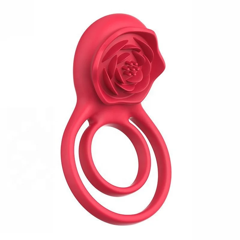Rose Vibrating Cock Ring remote control with 9 Vibration modes Clitoral Stimulation for adult Sex Toys for Couples men women