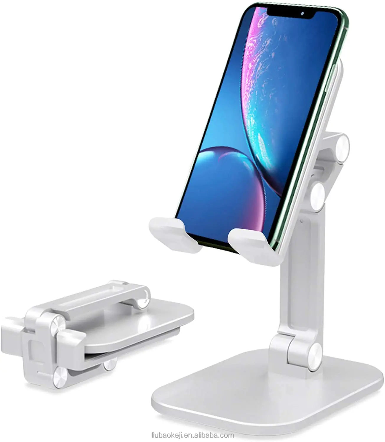 Foldable Portable Folding Display Desktop Desk Hand Mobile Cellphone Smartphone Cell Phone Stand Tablet PC Bracket Holder