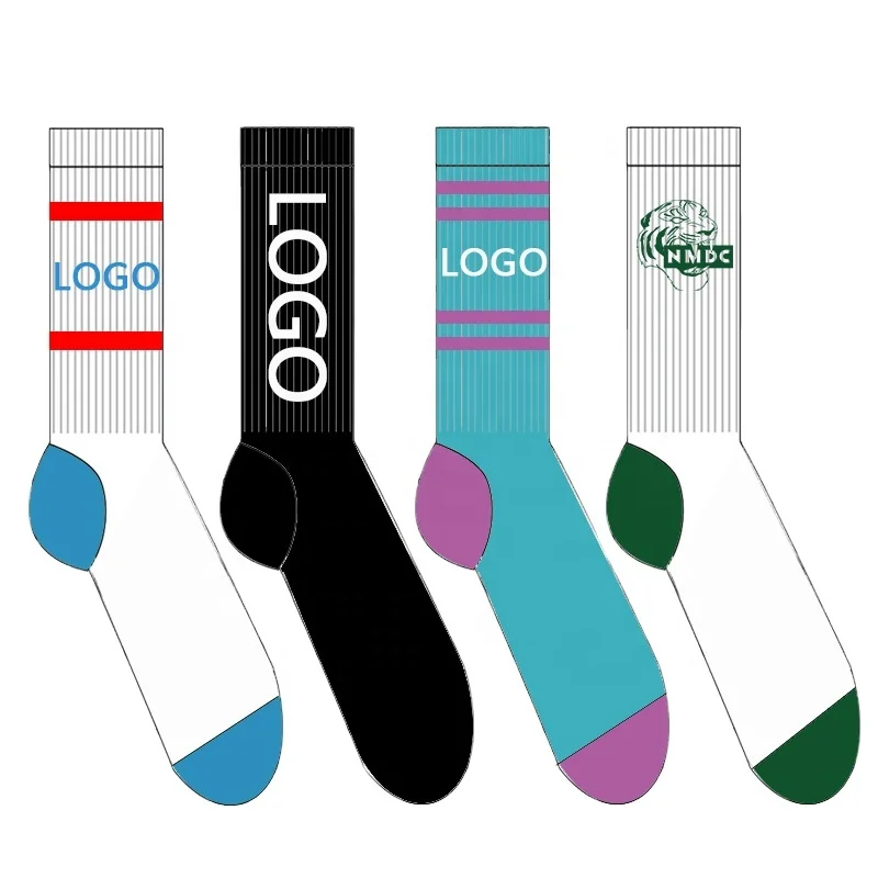 Изготовленные на заказ носки с вышивкой с вашим собственным рисунком хлопковые мужские носки с логотипом под заказ носки с логотипом