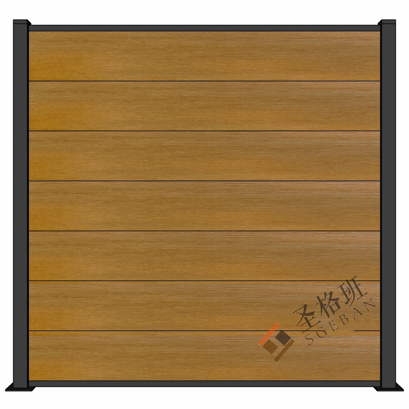 Factory Wholesale Garden Privacy Safety Cheap Wood Plastic Composite Decorative For Sale wpc fence panel