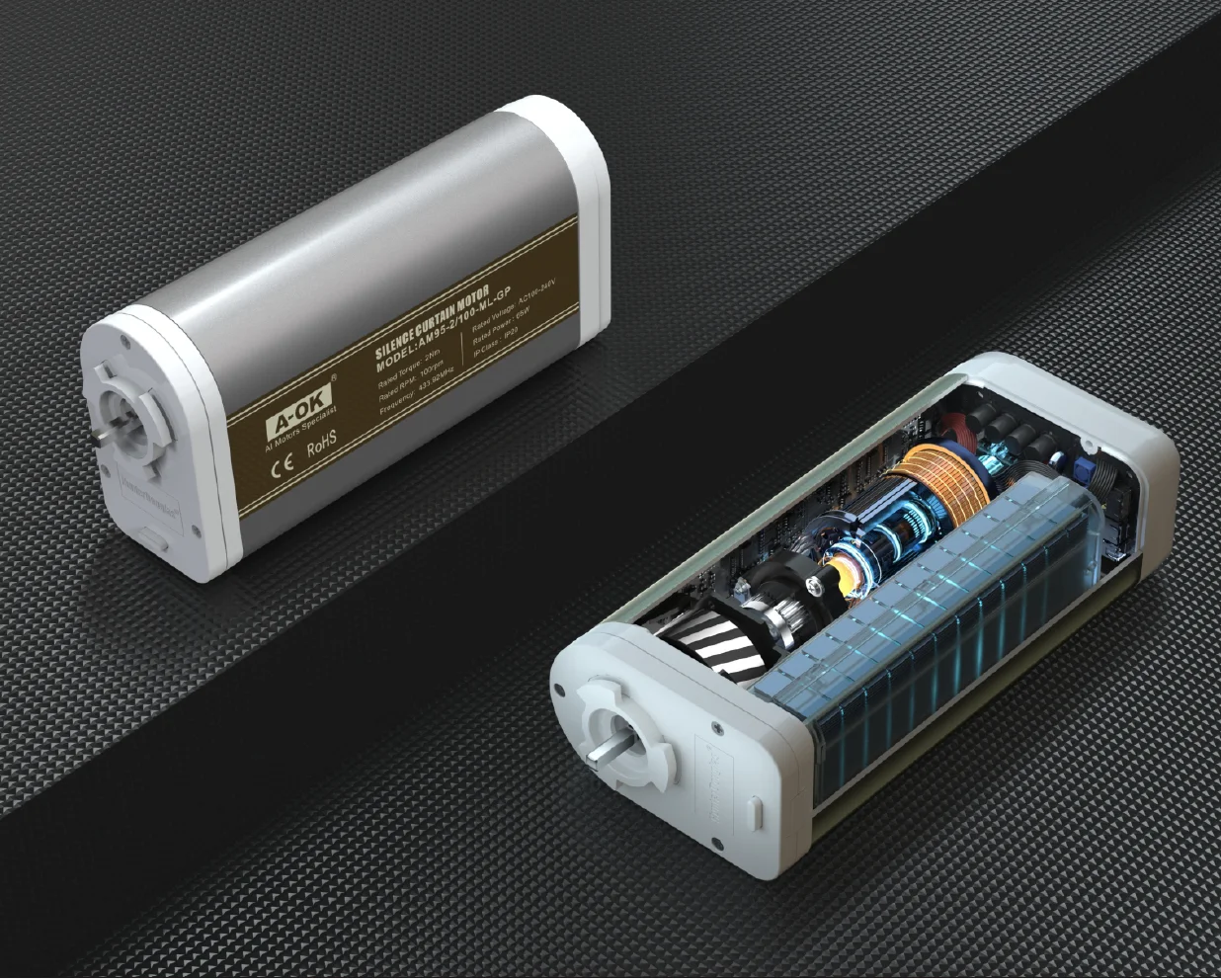 Automation  AM75 Motor Roller Blinds Shade Gear Smart Blinds DIY Home Stylish Space  White Accessories