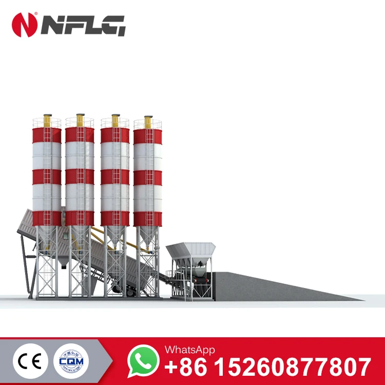 
HZS75A Mini Mobile Concrete Batch Plant For Sale 