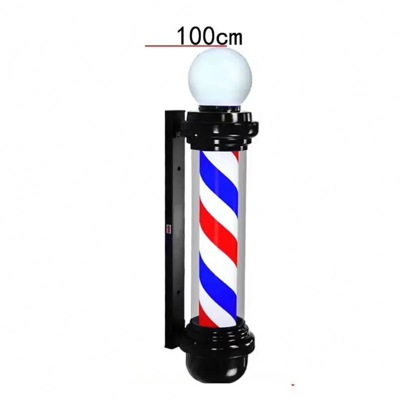Barber accessories Salon turn light hairdressing logo light wall hanging rotating led fashion turn light barber pole set
