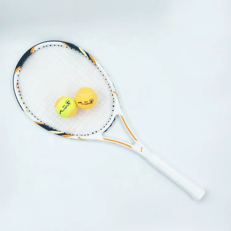  High Quality Carbon Glass Fiber Sport Training Light Weight Graphite Professional Grips Tennis Rackets For Medium