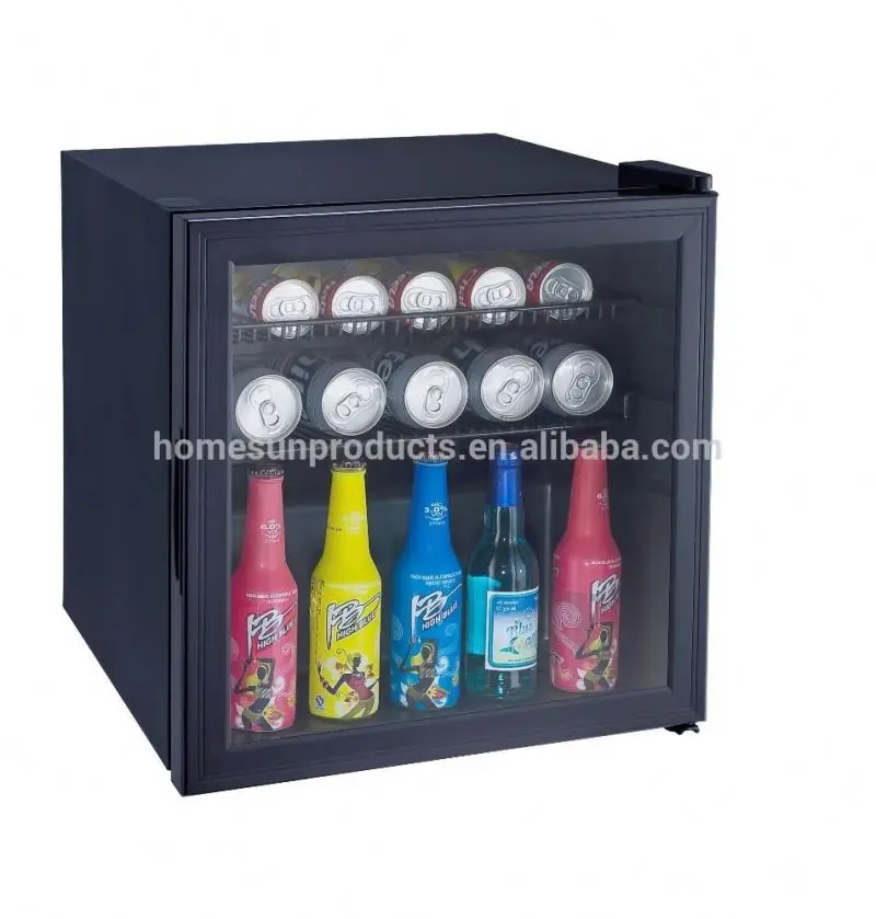 Custom single door 50 litre fridge mini refrigerator, hotel furniture mini bar fridge foshan
