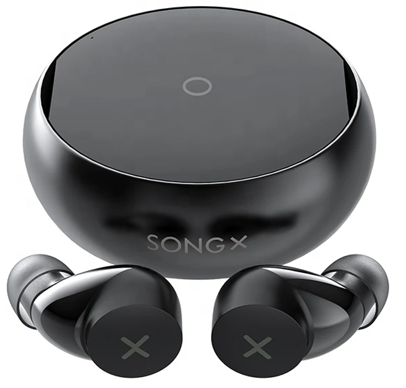 
SONGX SX06 TWS earphone True wireless earbuds IPX5 waterproof Wireless charging 25H play time High quality microphone for talk 