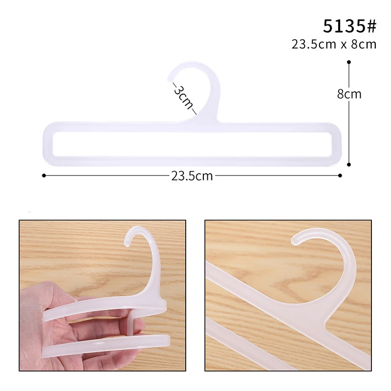 Cross-Border Retail Silk Scarf Display Hanger Square Perchas for Towel Storage Rack Plastic Tie Towel Stand for Scarf Shop