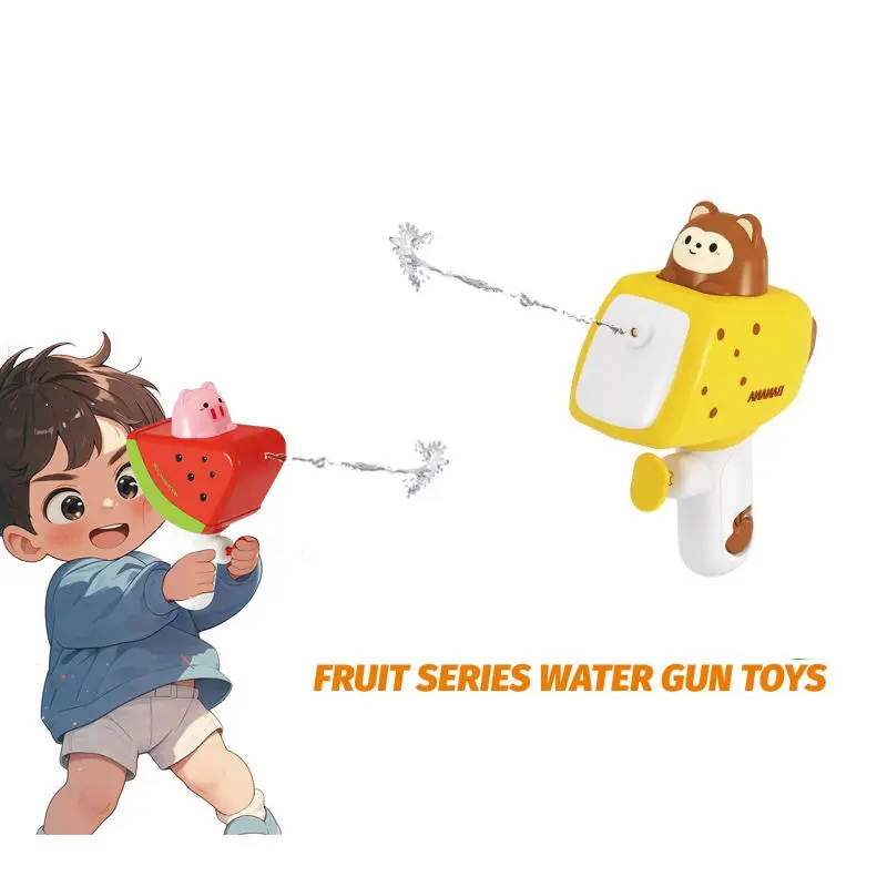 2024 High Quality Non Toxic Children Water Gun Toys Small Animal Fruit Water Guns Banana Watermelon Orange Designs