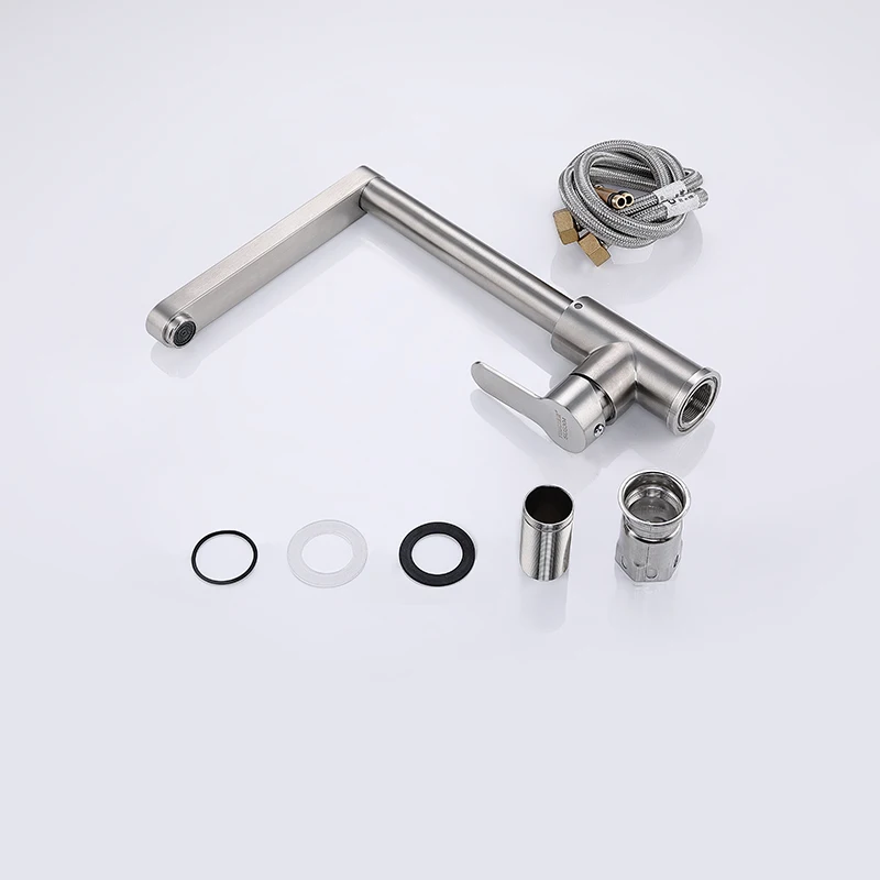 Perfect Brushed Surface Finish Brass Kitchen Faucets